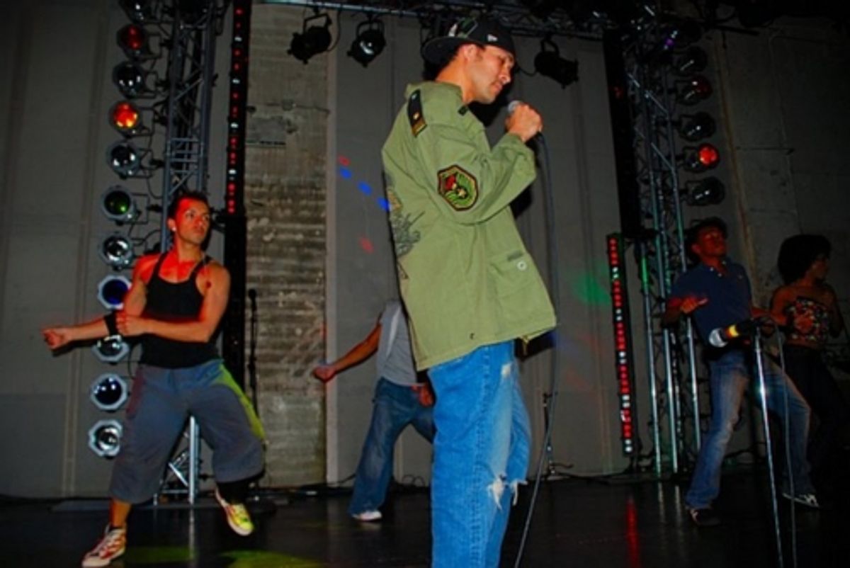 Michael Balderrama (front), Jose Luis Trujillo, Jhon Christopher, Kevin Curtis and Jasmine Torres at 