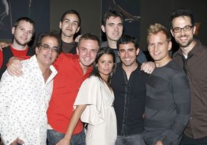 Daniel Pouliot (Drums), Director Richard Jay-Alexander, Nick Perez (Guitar), Upright Cabaret Producer Shane Scheel, Lea Michele, Chris Chandler (Bass), Tony winner John Lloyd Young, Upright Cabaret Producer Chris Isaacson, Musical Director Ben Toth @ BroadwayWorld Daniel Pouliot (Drums), Director Richard Jay-Alexander, Nick Perez (Guitar), Upright Photo