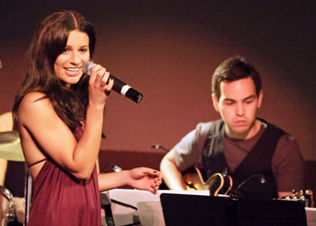 Lea Michele and Nick Perez at 
