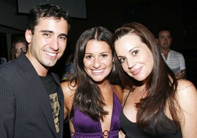 John Lloyd Young, Lea Michele and Jenna Leigh Green Photo
