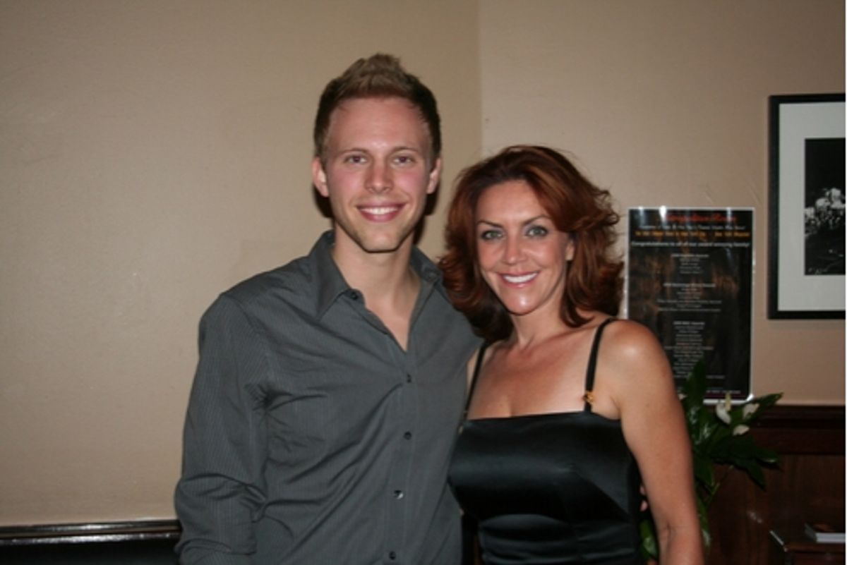 Accompianist Justin Paul and Andrea McArdle at 