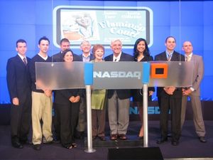 Anita Gillette and Jamie Farr with NASDAQ Representitives @ BroadwayWorld Anita Gillette and Jamie Farr with NASDAQ Representitives Photo