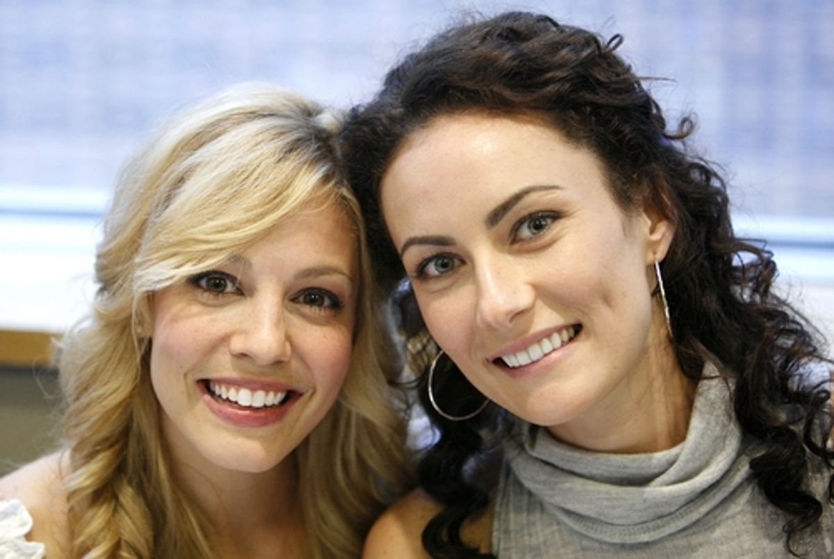 Leigh Ann Larkin and Laura Benanti at 