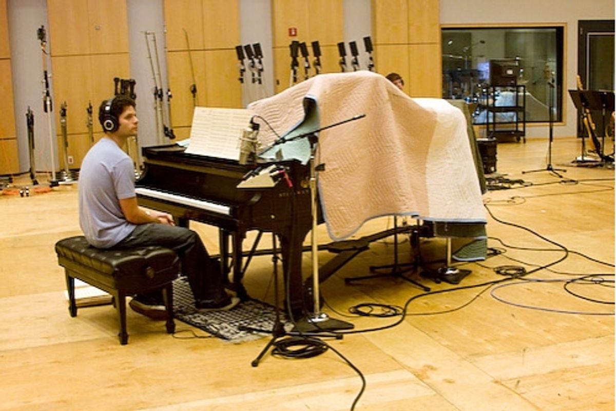 Tom Kitt at the piano at 