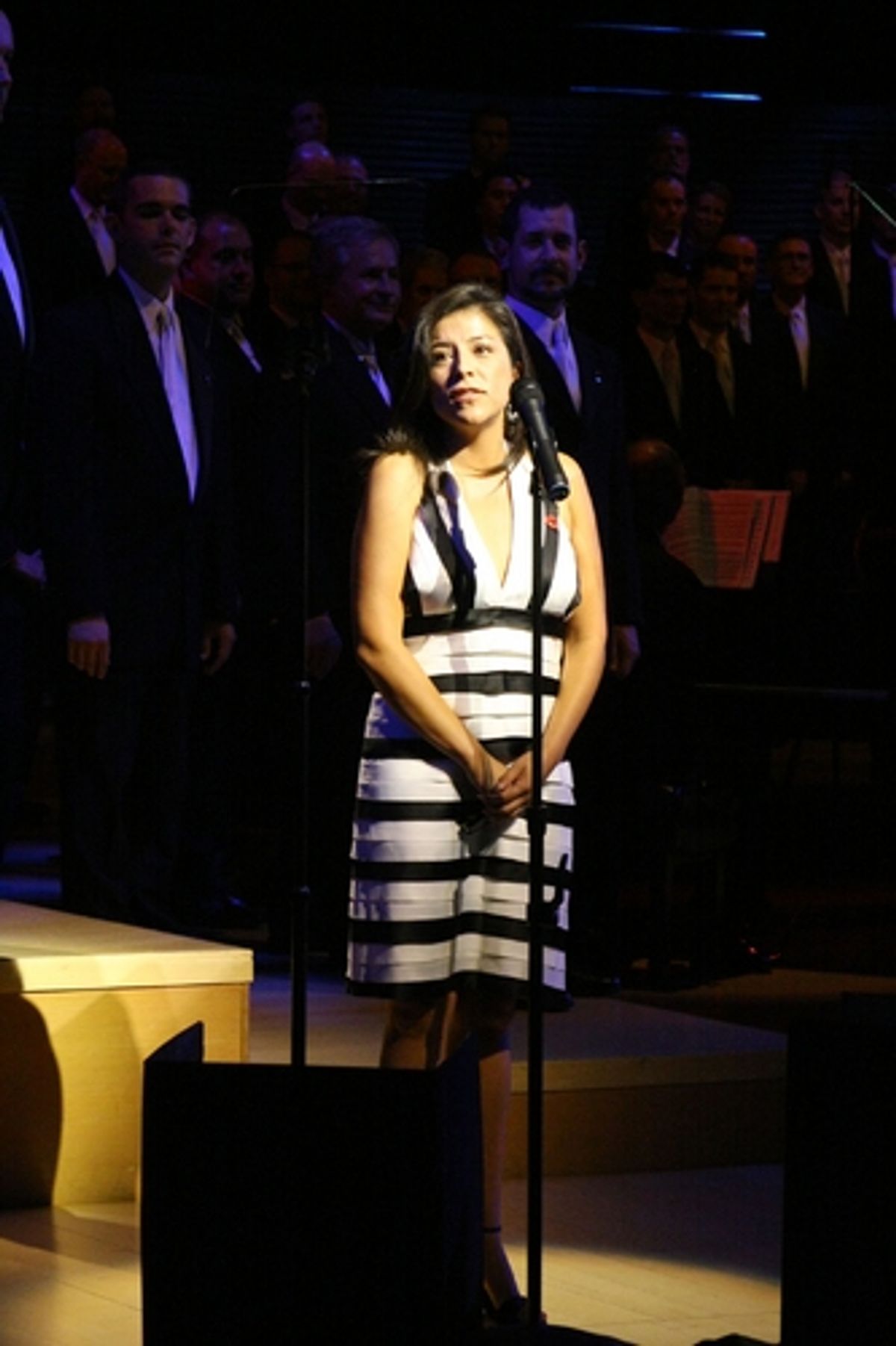 Christine Chavez with GMCLA at Gay Men's Chorus of LA 30th Anniversary