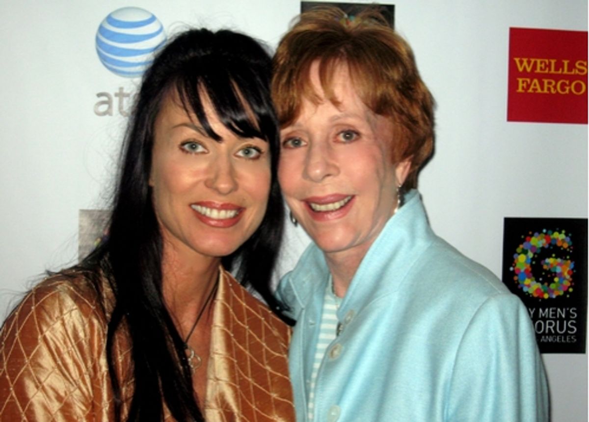 Erin Hamilton and Carol Burnett at 
