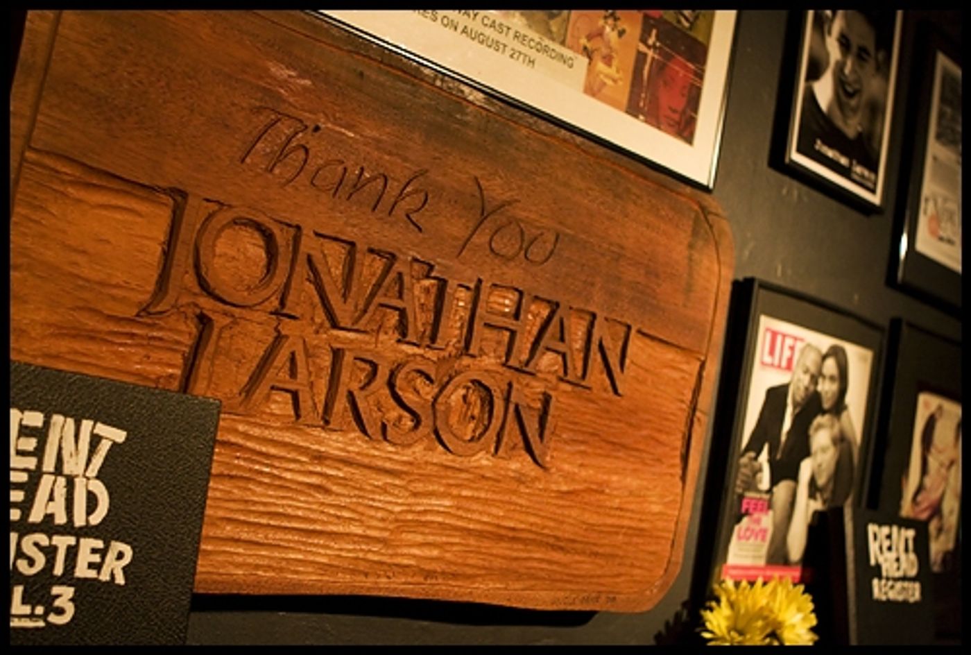 Photo Flash: Life Cafe Dedication in Honor of RENT Creator Jonathan Larson Photo Flash: Life Cafe Dedication in Honor of RENT Creator Jonathan Larson Image