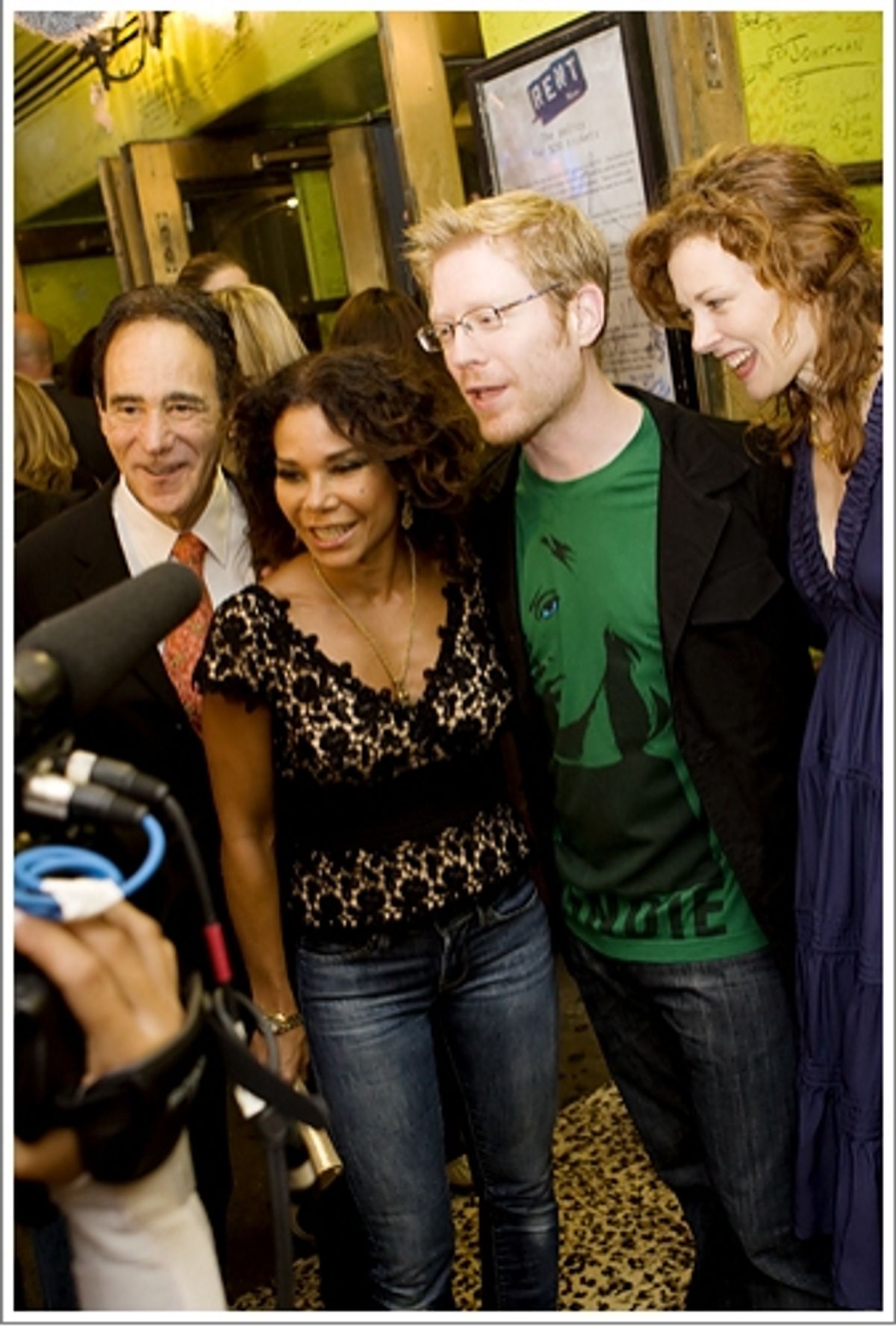 Allan S. Gordon, Daphne Rubin-Vega, and Anthony Rapp at 