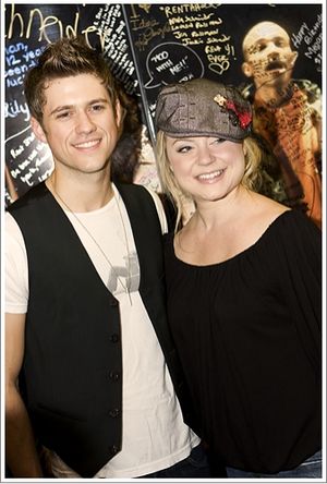 Aaron Tveit and Kendra Kassebaum Photo