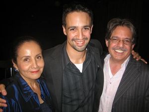 Lin-Manuel Miranda and his proud parents Photo