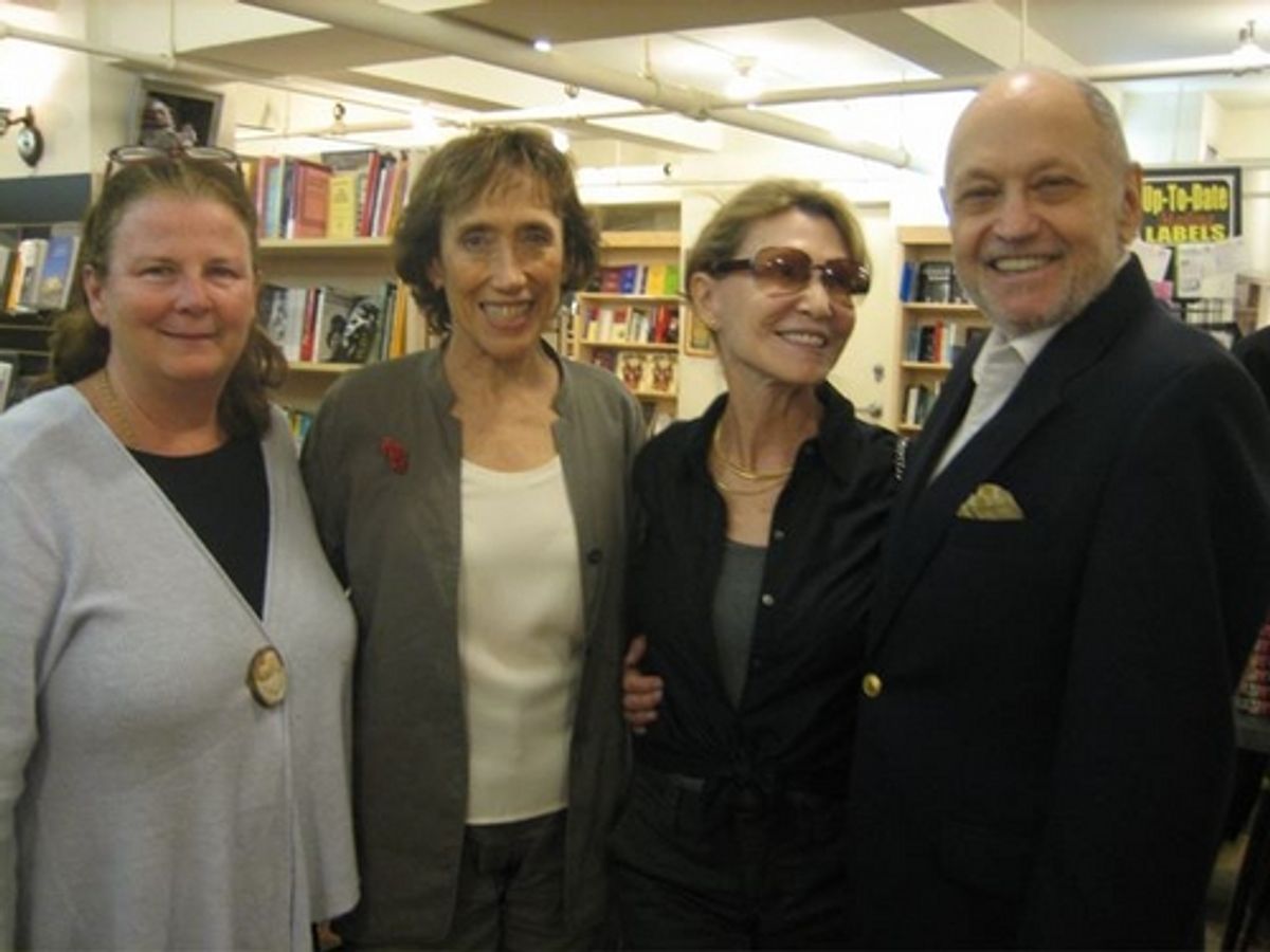 Carolyn Rossi Copeland, Susan Birkenhead, Barbara Siman and husband Charles Strouse at 