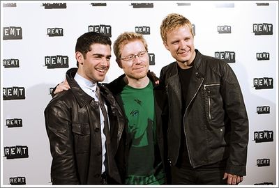 Adam Kantor, Anthony Rapp and Will Chase

 Photo