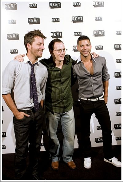 Trey Ellett, Jim Poulos and Wilson Cruz

 Photo