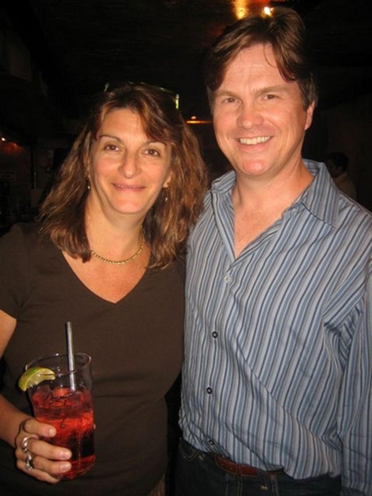Production photographer Carol Rosegg with librettist Jeffrey Jackson at 