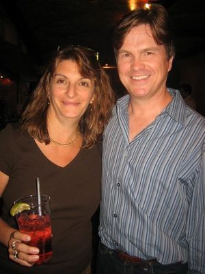 Production photographer Carol Rosegg with librettist Jeffrey Jackson Photo
