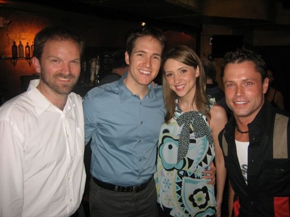 Patrick Mellen, Nick Cartell and fiance with William Surette at 