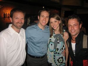 Patrick Mellen, Nick Cartell and fiance with William Surette Photo