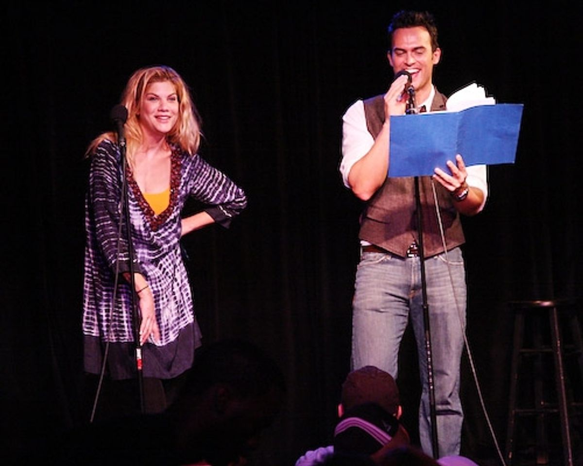 Kristen Johnston and Cheyenne Jackson

 at 