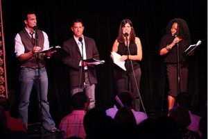 Cheyenne Jackson, Eugene Pack, Dayle Reyfel, and Sherri Shepherd

 Photo