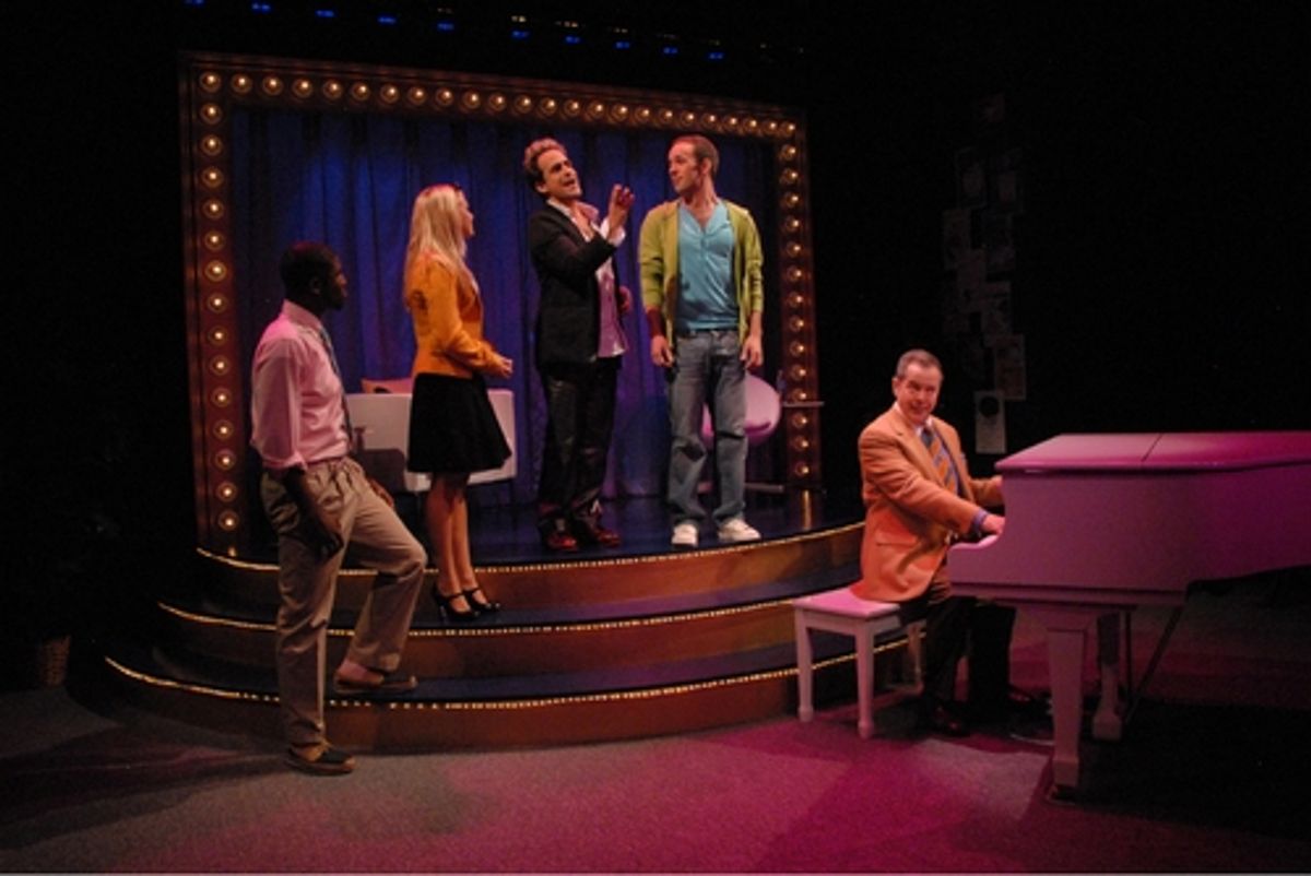 Brandon Goodman, Peter Bartlett, Helene York, Matt Schock and David Pittu at 