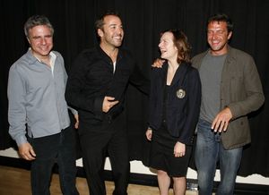 Neil Pepe, Jeremy Piven, Elisabeth Moss and Raul Esparza Photo