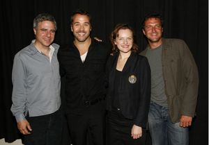 Neil Pepe, Jeremy Piven, Elisabeth Moss and Raul Esparza Photo