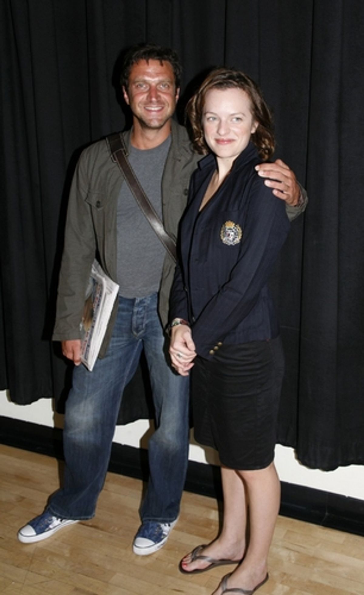 Raul Esparza and Elisabeth Moss

 at 