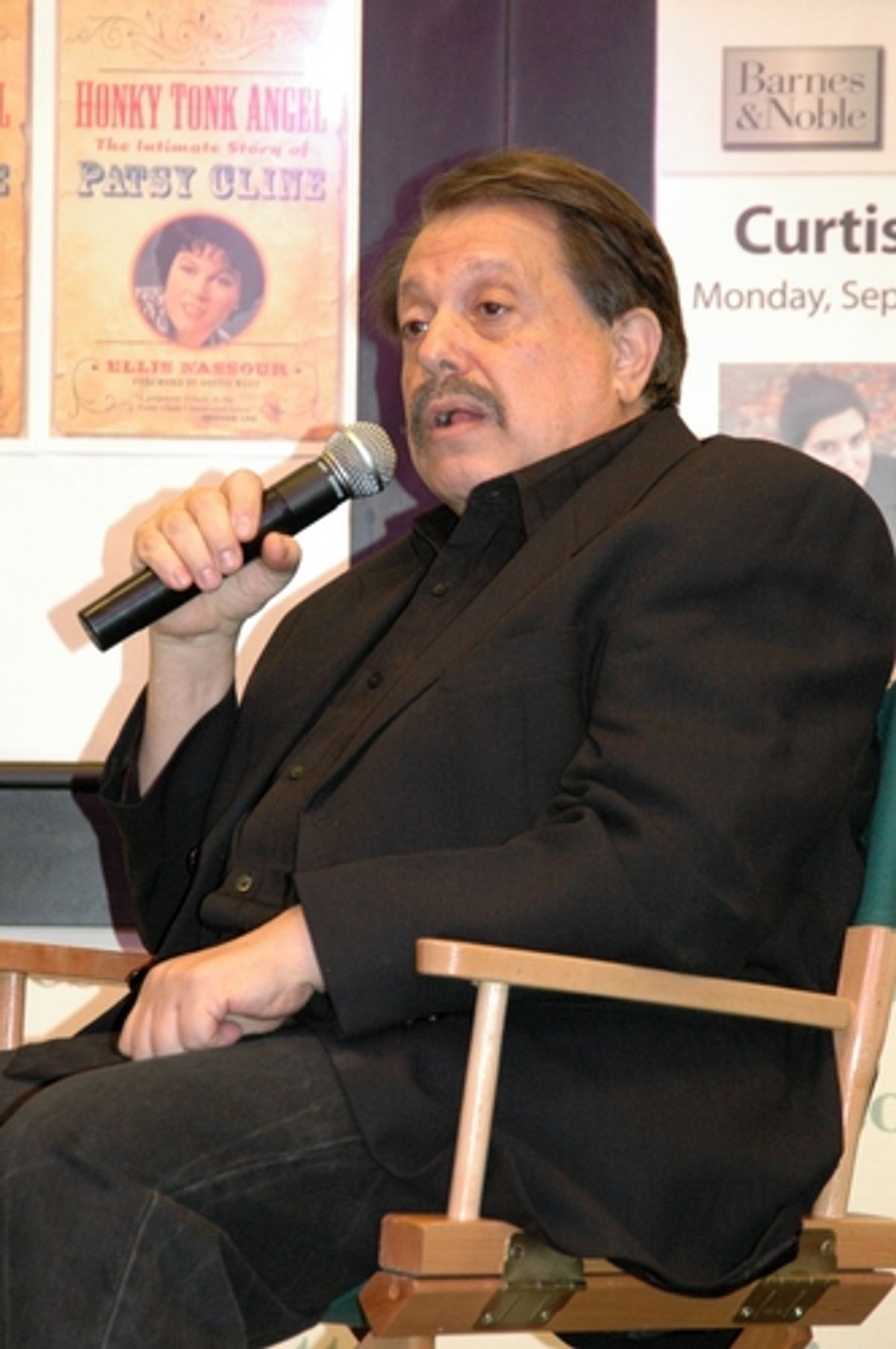 Ellis Nassour giving insight into the life of Patsy Cline at Nassour, Asher and Glasse Celebrate 'Honky Tonk Angel' at Barnes & Noble