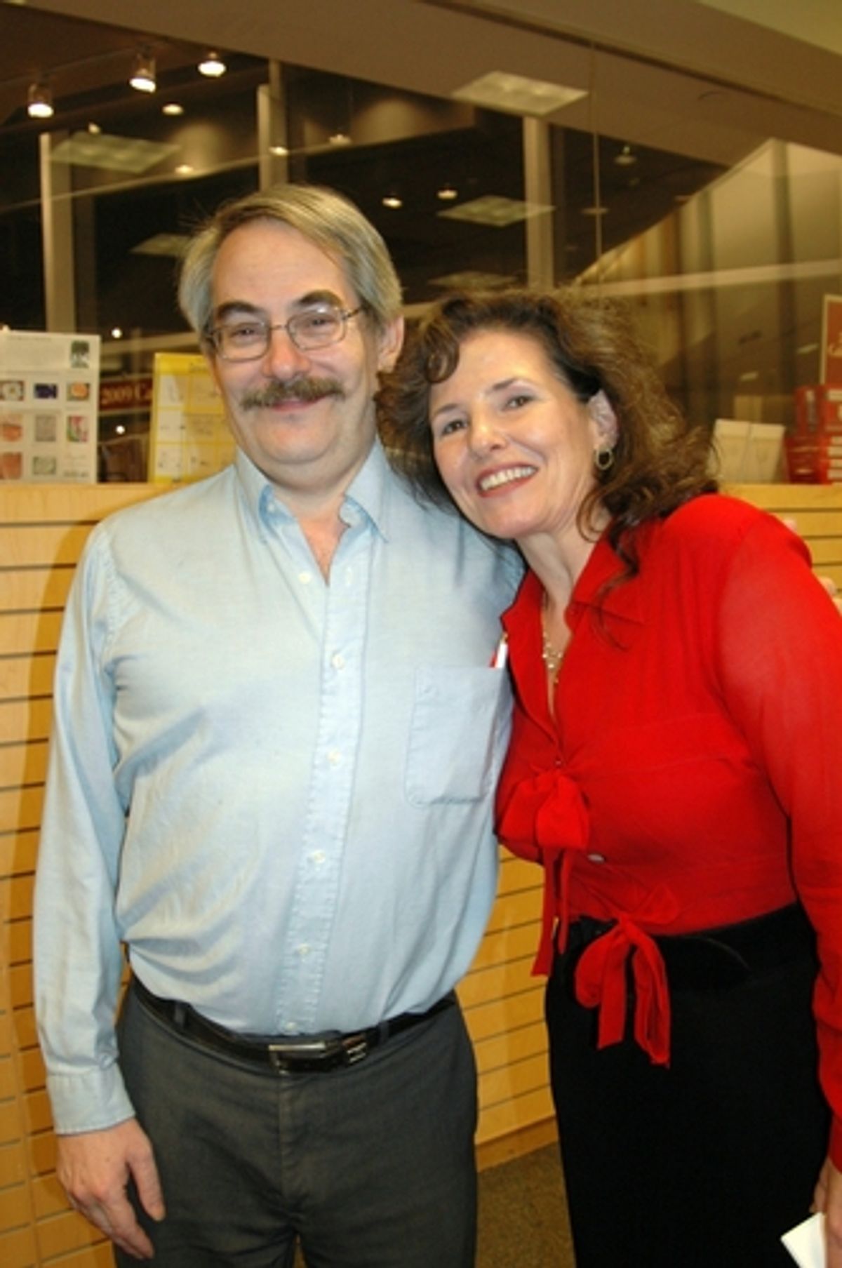 Bart Greenberg (MAC Award Winner and manager of Barnes and Noble) and Kayce Glasse

 at 