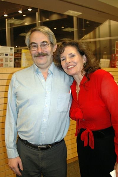 Bart Greenberg (MAC Award Winner and manager of Barnes and Noble) and Kayce Glasse
 Photo