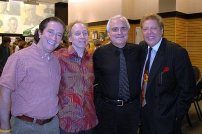 Michael Lavine, Scott Siegel, Peter Filichia, and Robert R. Blume

 Photo