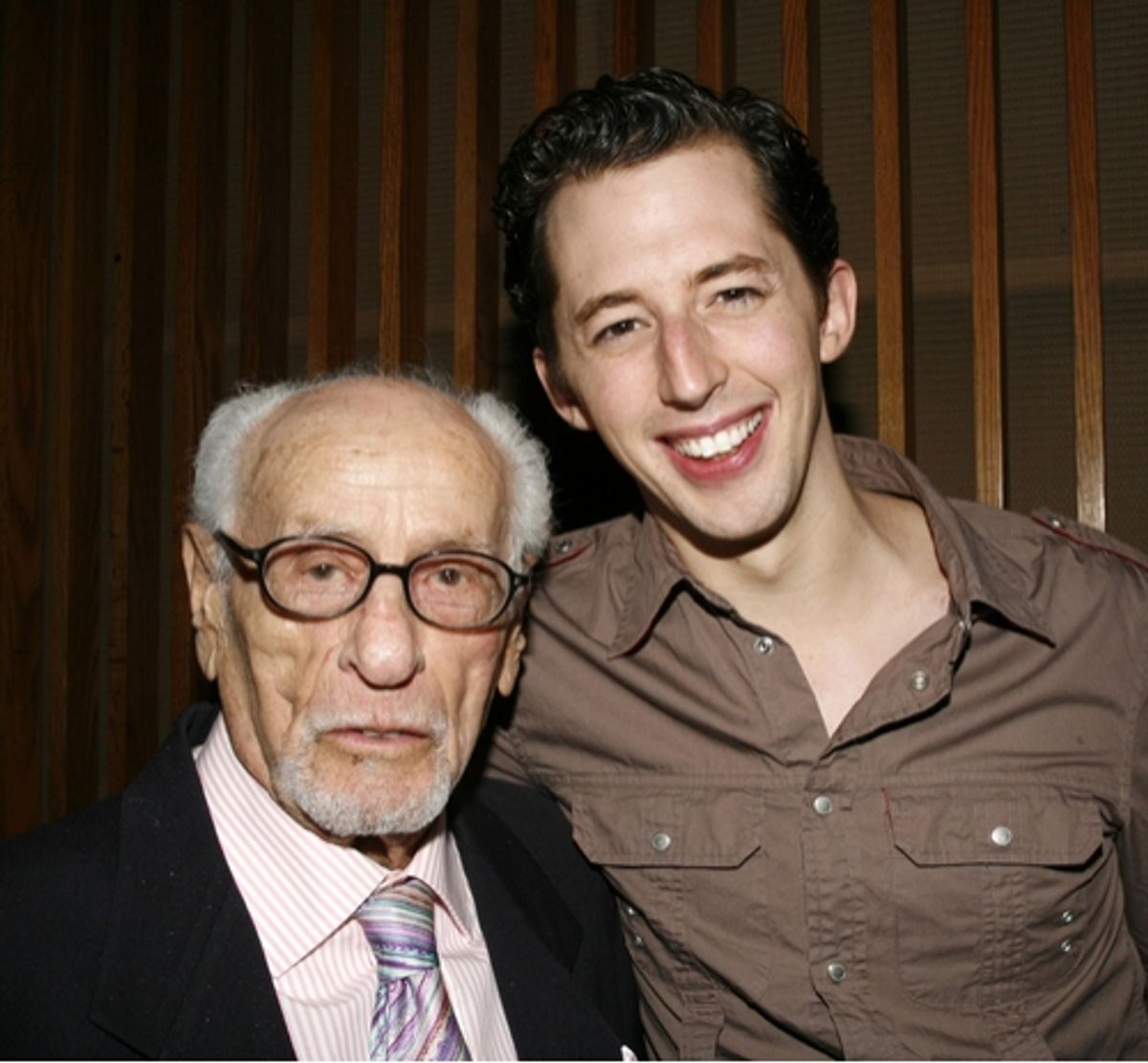 Eli Wallach and Josh Grisetti

 at 
