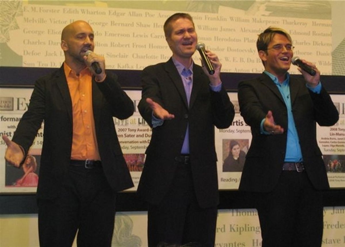 John DePalma, Christopher Caswell, Alex Goro at 