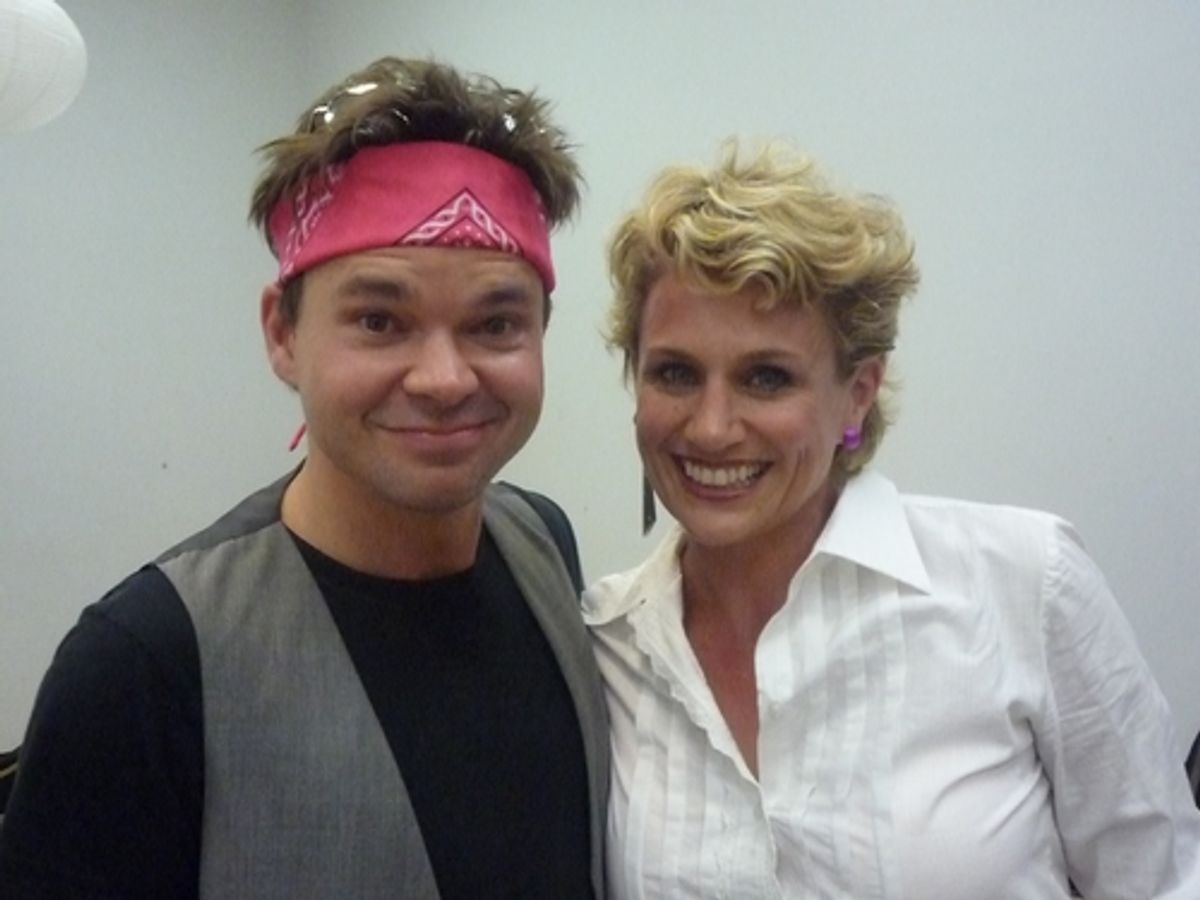 Hunter Foster and Cady Huffman at Broadway Loves the 80's Vol. 4