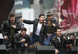 Ace Young and the cast of Grease Photo