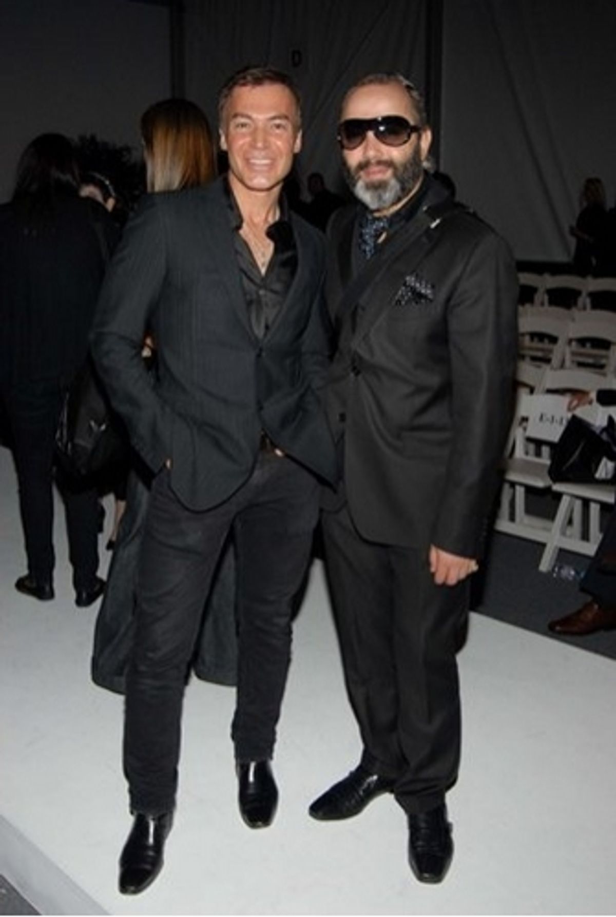 Loris Diran and Christo at Malan Breton Attends Mercedes Benz Fashion Week Spring 2009