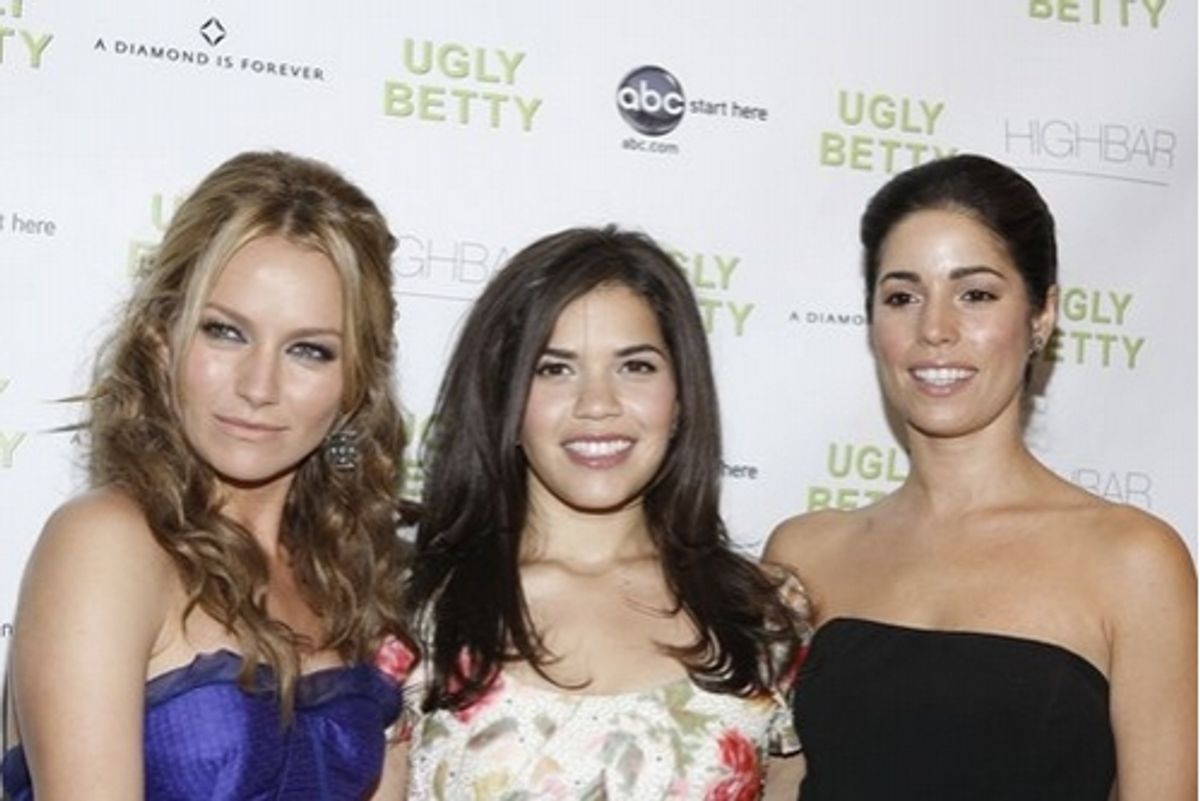 Becki Newton, America Fererra and Anna Oritz at 'Ugly Betty' 3rd Season Premiere Party