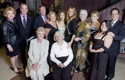 Seated, from left, Angela Lansbury, honoree; Joanne Woodward, Westport Country Playho Photo