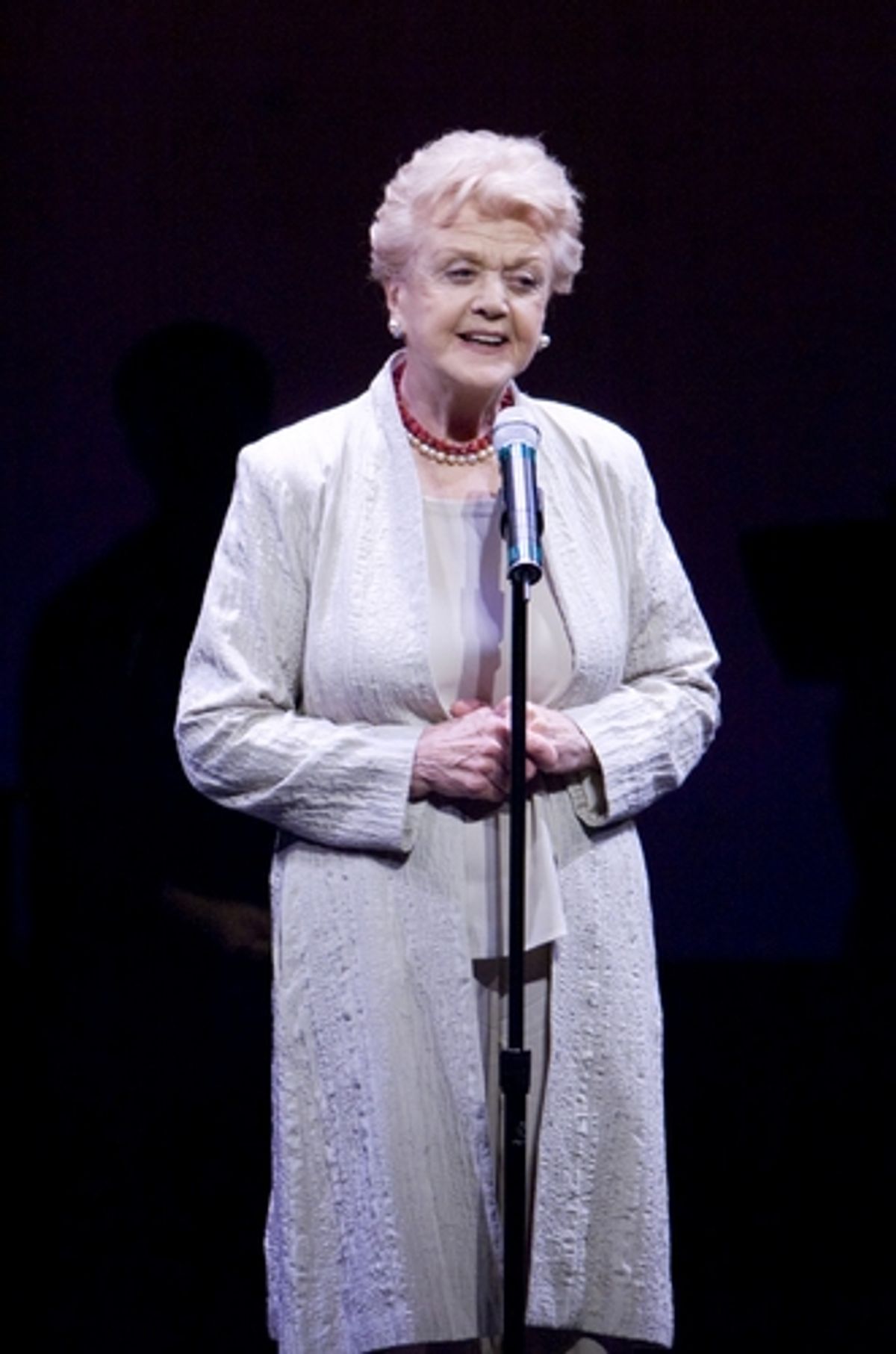 Angela Lansbury, honoree, sang 'Not While I'm Around' by Stephen Sondheim from 'Sweeney Todd' at Westport Country Playhouse's annual gala on September 15. at 