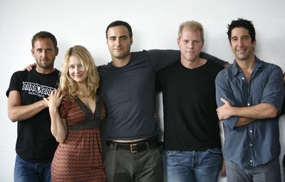 Josh Lucas, Jennifer Mudge, Dominic Fumusa, Noah Emmerich and David Schwimmer

 Photo