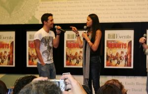 Lin-Manuel Miranda and Karen Olivio @ BroadwayWorld Lin-Manuel Miranda and Karen Olivio Photo