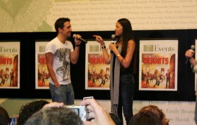 Lin-Manuel Miranda and Karen Olivio Photo