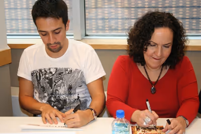 Lin-Manuel Miranda and Olga Merediz

 Photo