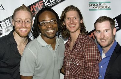 Matt Gould, Billy Porter, Lucas Steele and Driscoll Otto

 Photo