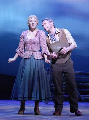 Megan Sikora (Ado Annie) and Brian Sears (Will Parker)

 Photo