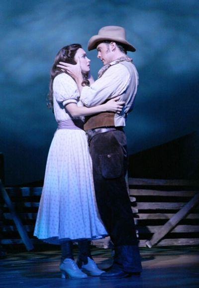 Brynn O'Malley (Laurey) and Adam Monley (Curley) Photo