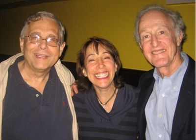 Richard Maltby, Jr., Didi Conn, David Shire backstage at The Metropolitan Room Photo