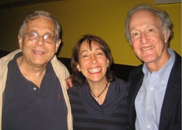Richard Maltby, Jr., Didi Conn, David Shire backstage at The Metropolitan Room Photo