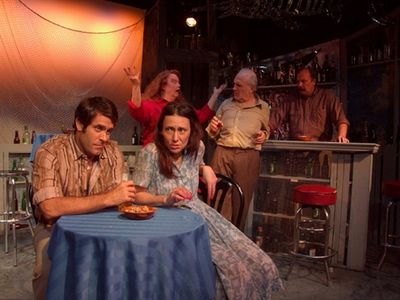 Rod Sweitzer as Bill and Andrea Maulella as Violet.

 Photo