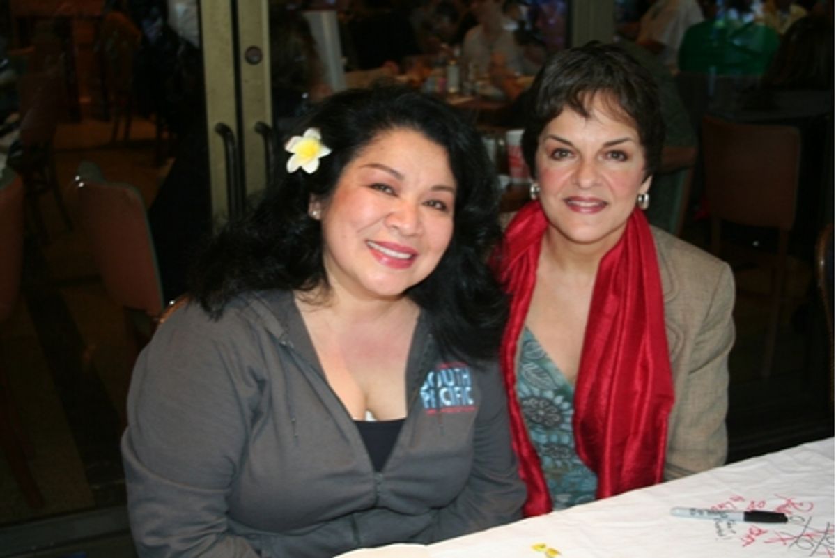 Loretta Ables Sayre (South Pacific) and Priscilla Lopez at 